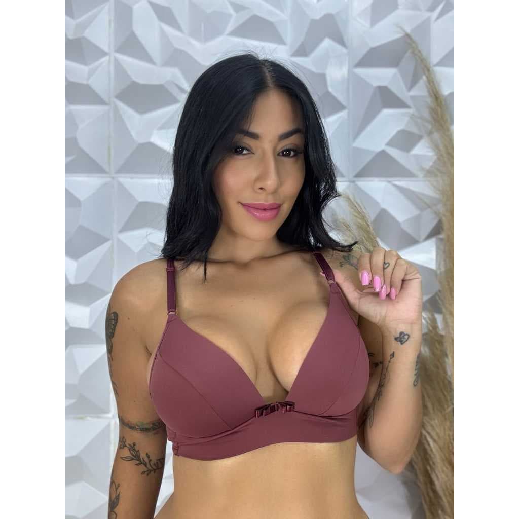 Sutiã Básico Microfibra Poliamida | Bojo Soft Macio | Sem Aro | Conforto Total | Ideal Rotina