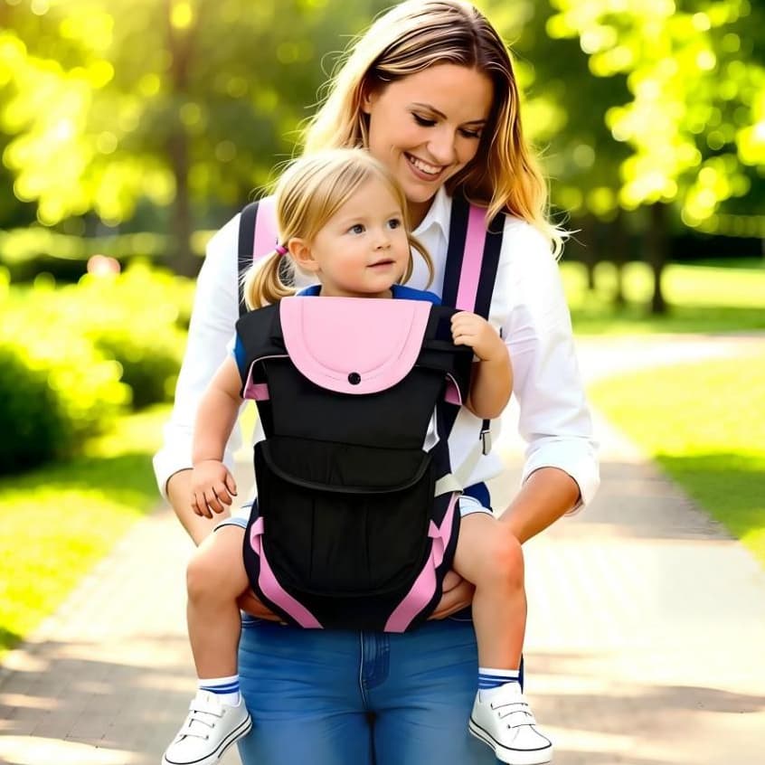 Canguru Carregador De Bebê Ergonômico 3 Em 1 Multifuncional Confortável Seguro