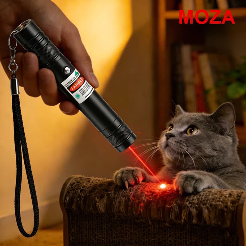Ponteiro laser vermelho e verde, distância ultralonga/apontamento preciso/interação com animais de estimação