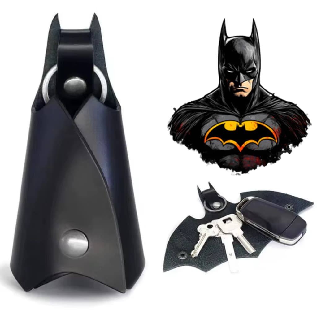 Carteira Porta Chave Batman Dc Chaveiro Protetor Morcego