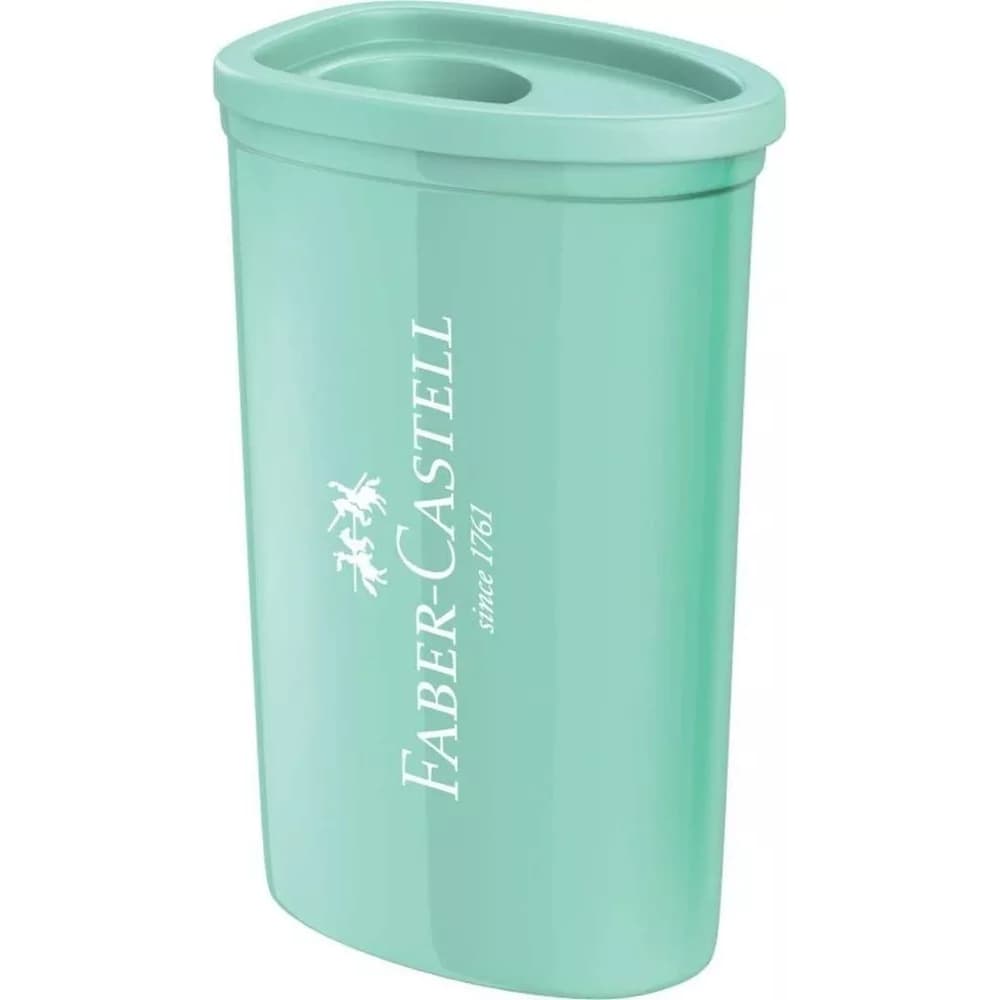 Apontador Faber Castell C/ Depósito Cor verde Pastel