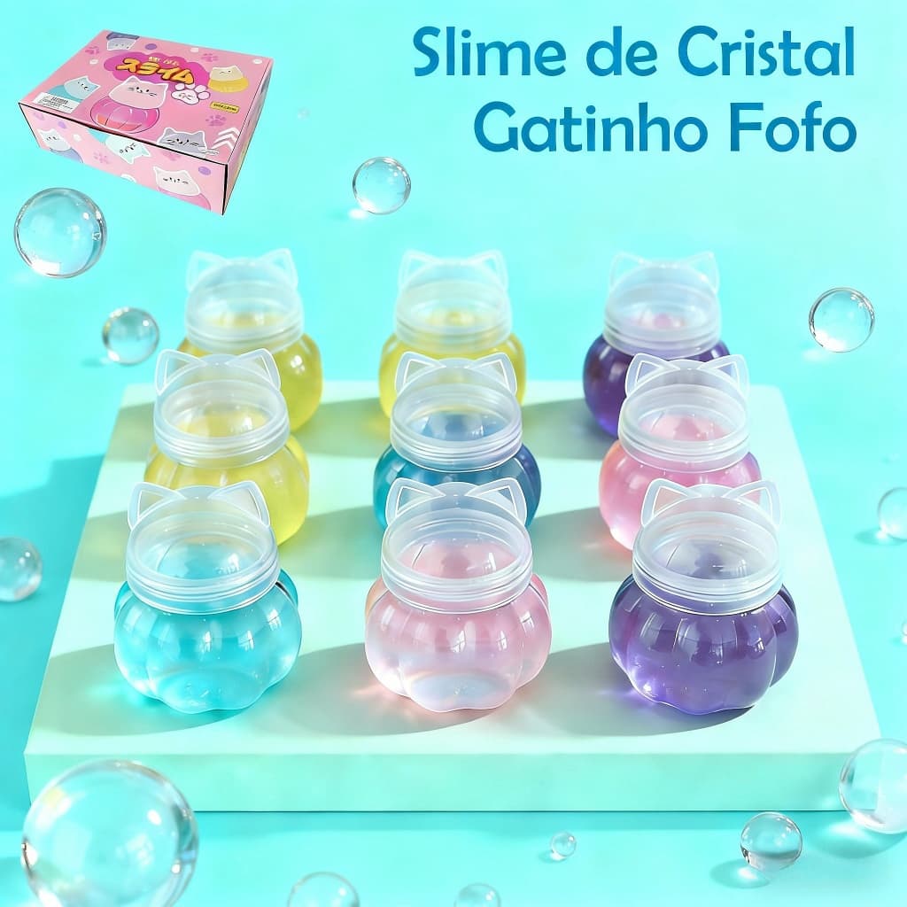 Slime Fofinha que Estoura Geleca Macia e Cheirosa Presente Infantil