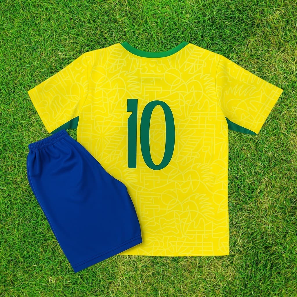 Conjunto Infantil Futebol Camisa Short Copa do Mundo
