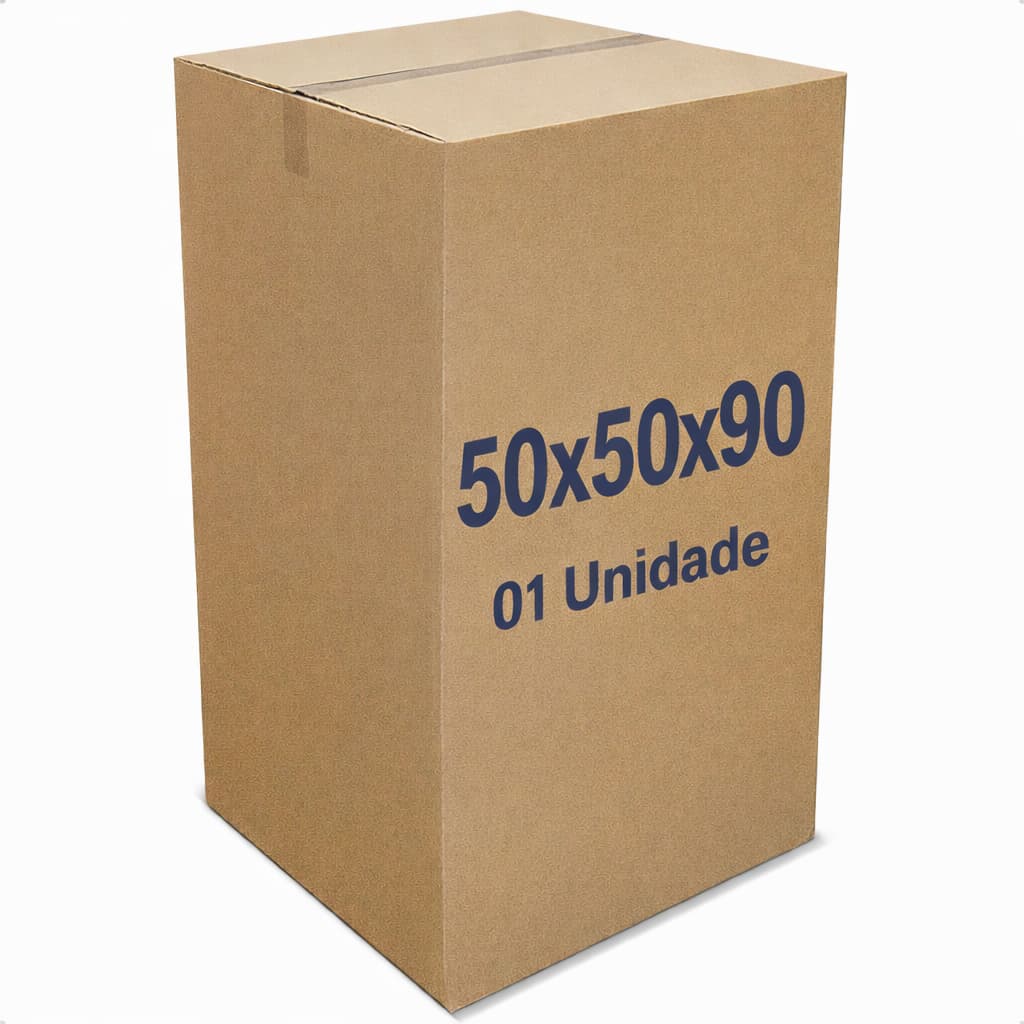 Caixa De Papelão Grande Para Mudança 50x50x90 (01 Unidade) Campanha do Agasalho e Armazenagem