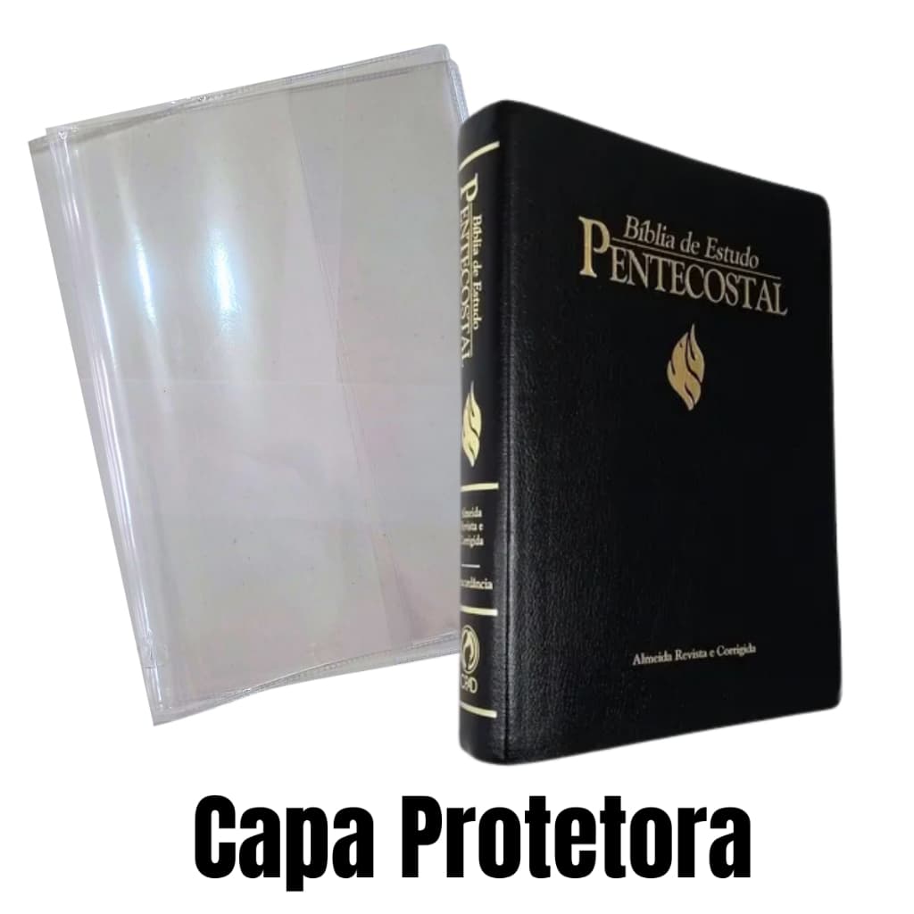 Capa Plástica Protetora para Bíblia de Estudo Pentecostal e Bíblia de Estudo de Aplicação Pessoal