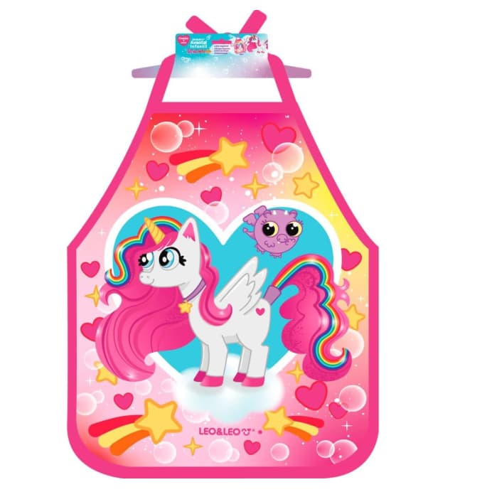 AVENTAL INFANTIL - UNICÓRNIO COLORIDO