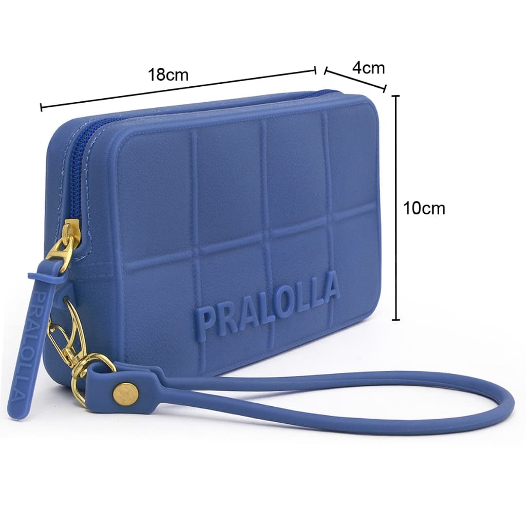 Carteira Feminina Pralolla Compacta Porta Cartão Chaves Emborrachada