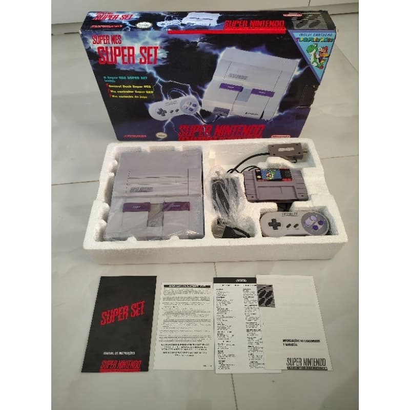 super Nintendo original completo anos 90