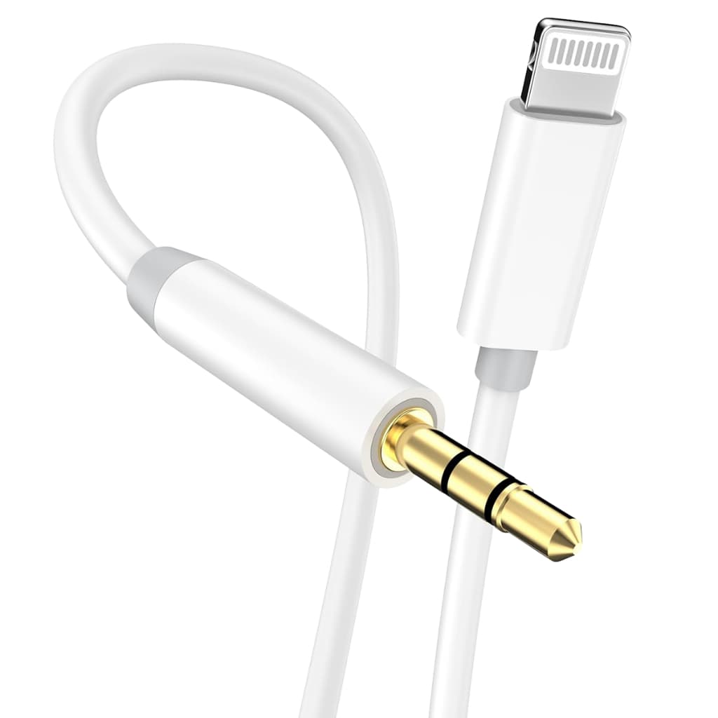 Cabo Auxiliar P2 Lightning para iPhone 1m Som Alta Qualidade 3.5mm Inova