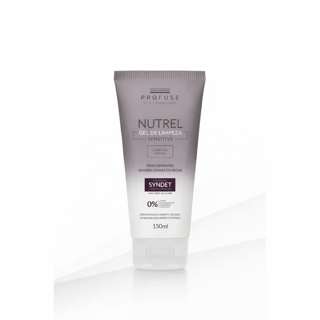 Nutrel Gel de Limpeza Sensitive 150ml | Hipoalergênico, Hidratante | Peles Secas e Sensíveis