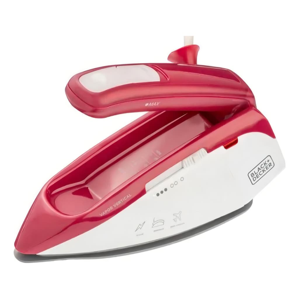 Ferro De Viagem Fxvg1 Black Decker Branco e Vermelho