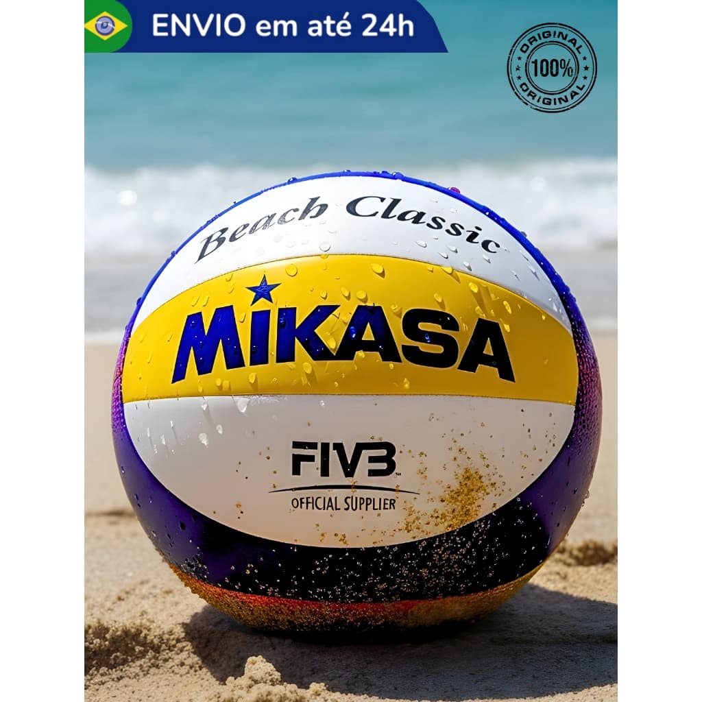 Bola De Vôlei Vxl 30 Quadra Praia Oficial Mikasa Tamanho Original BV552 Profissional Leve Macia Pix
