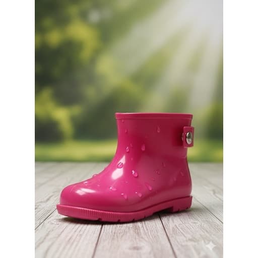 Galocha Baby Infantil Confortável e Impermeável – Azul e Rosa– Bota de Chuva