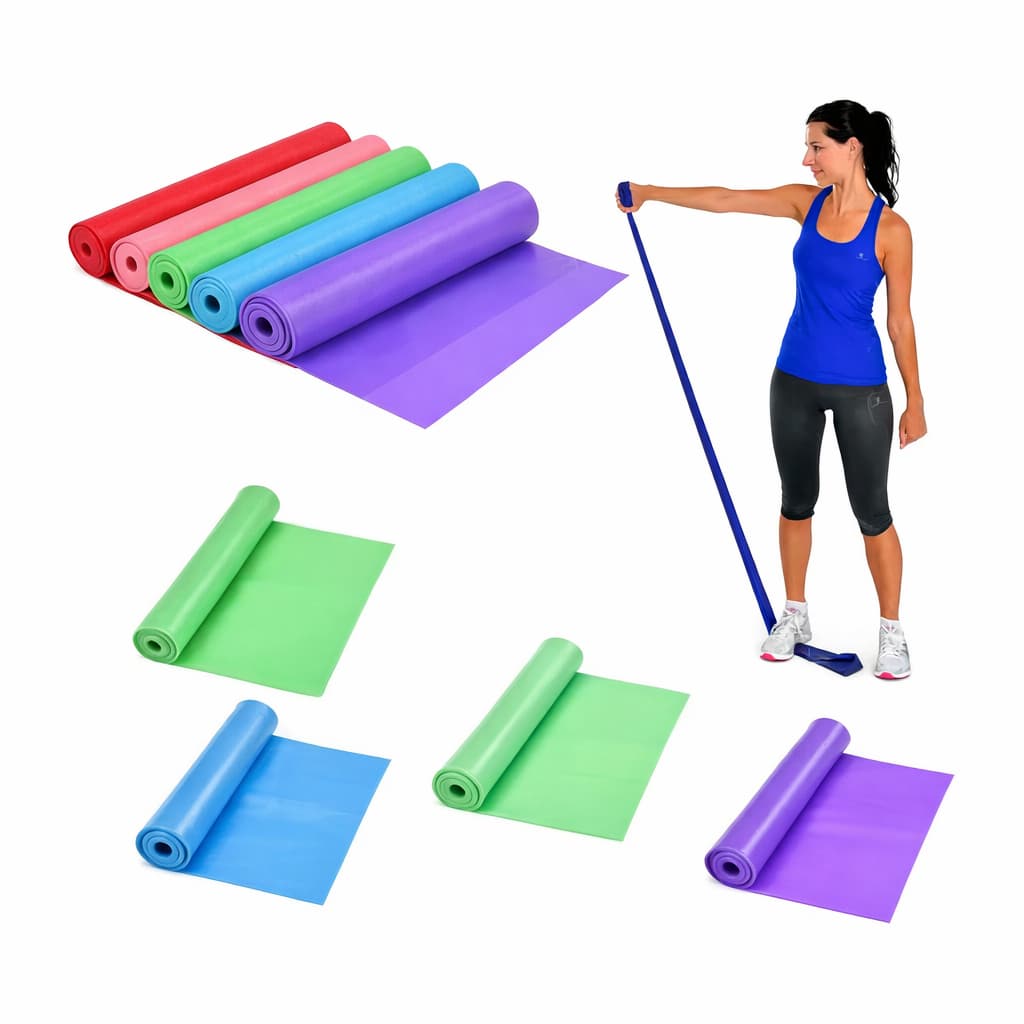 Faixa Elástica para Exercícios Multifuncional – Thera Band para Yoga, Pilates, Alongamento e Fisioterapia