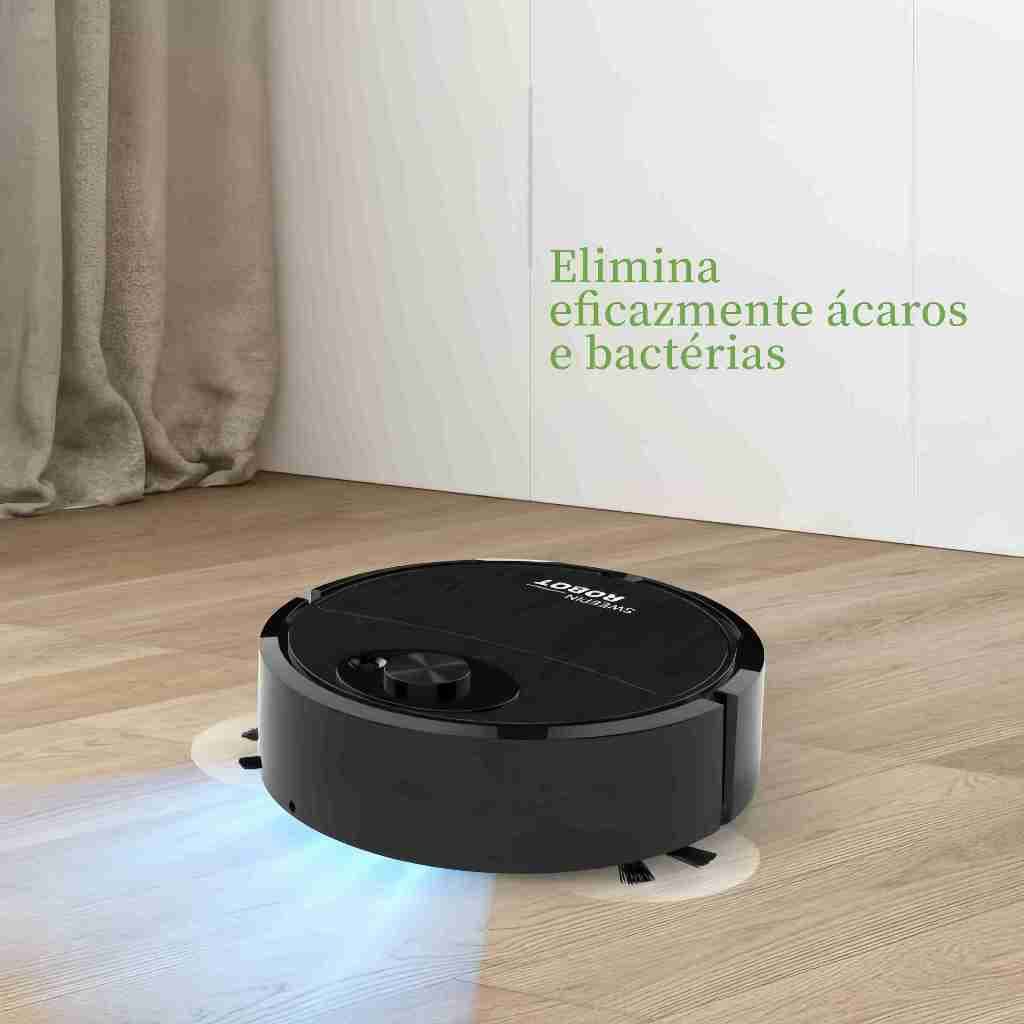 Robô de Limpeza 4 em 1 para Casa – Aspira, Varre, Esfrega e Esteriliza