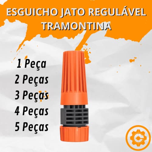 Esguicho para Mangueira 1/2 com Engate Rosqueado Tramontina