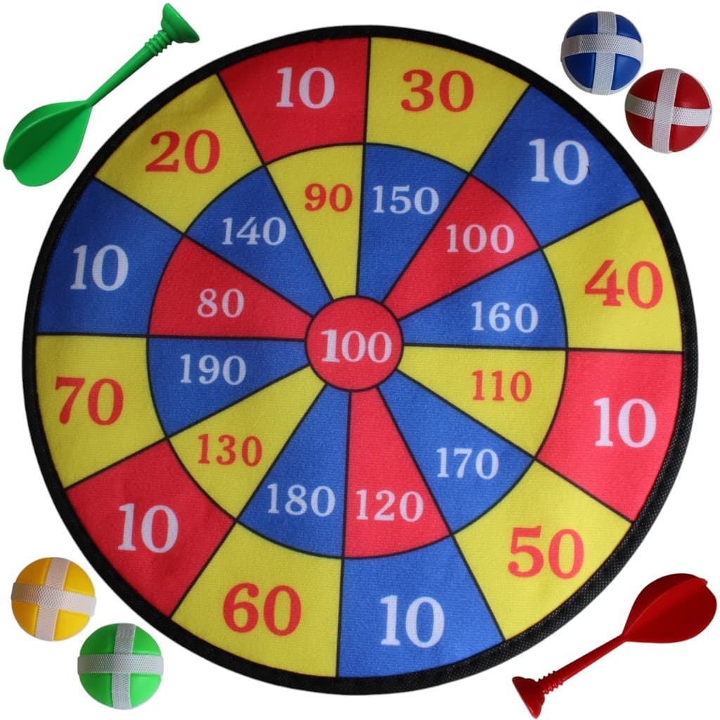 Tiro AO Alvo Infantil 8 Pçs Bolinha e Dardo Velcro