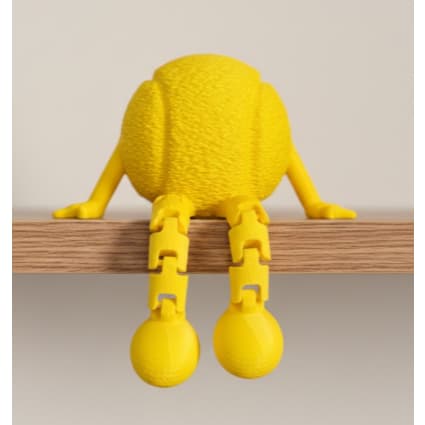 Bola de Tênis Articulada Decorativa Tennis Ball Beach Tennis