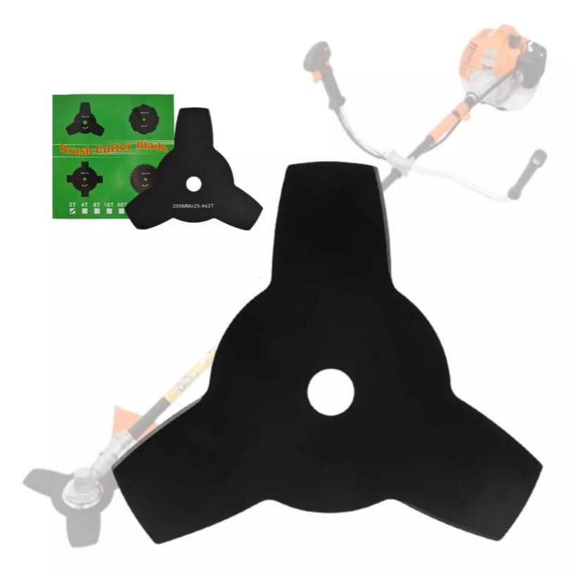 Disco Lâmina 3 Pontas Para Roçadeiras Kawashima Tekna Toyama Nakasaki Vulvan Terra SigaTools 25,4mm