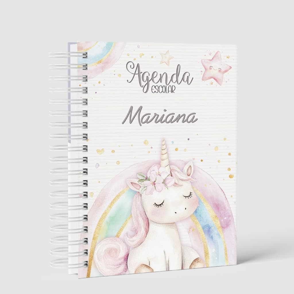 Agenda Escolar 2026 Menina - Vários Temas