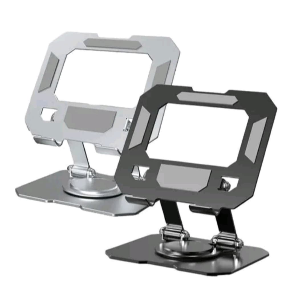 Suporte iPad Totalmente Alumínio de Mesa Base Rotatória Ajustável Dobrável 360º Para Tablets Mac-LC