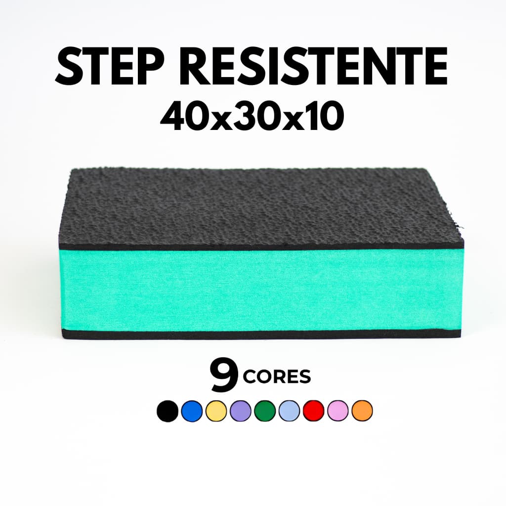 Step Academia 40x30x10 Exercícios Cross Fit Aeróbico Yoga Pilates Fisioterapia