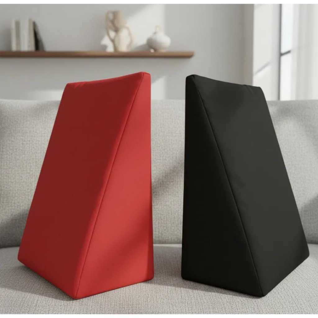 Capa para travesseiro suave encosto triangular