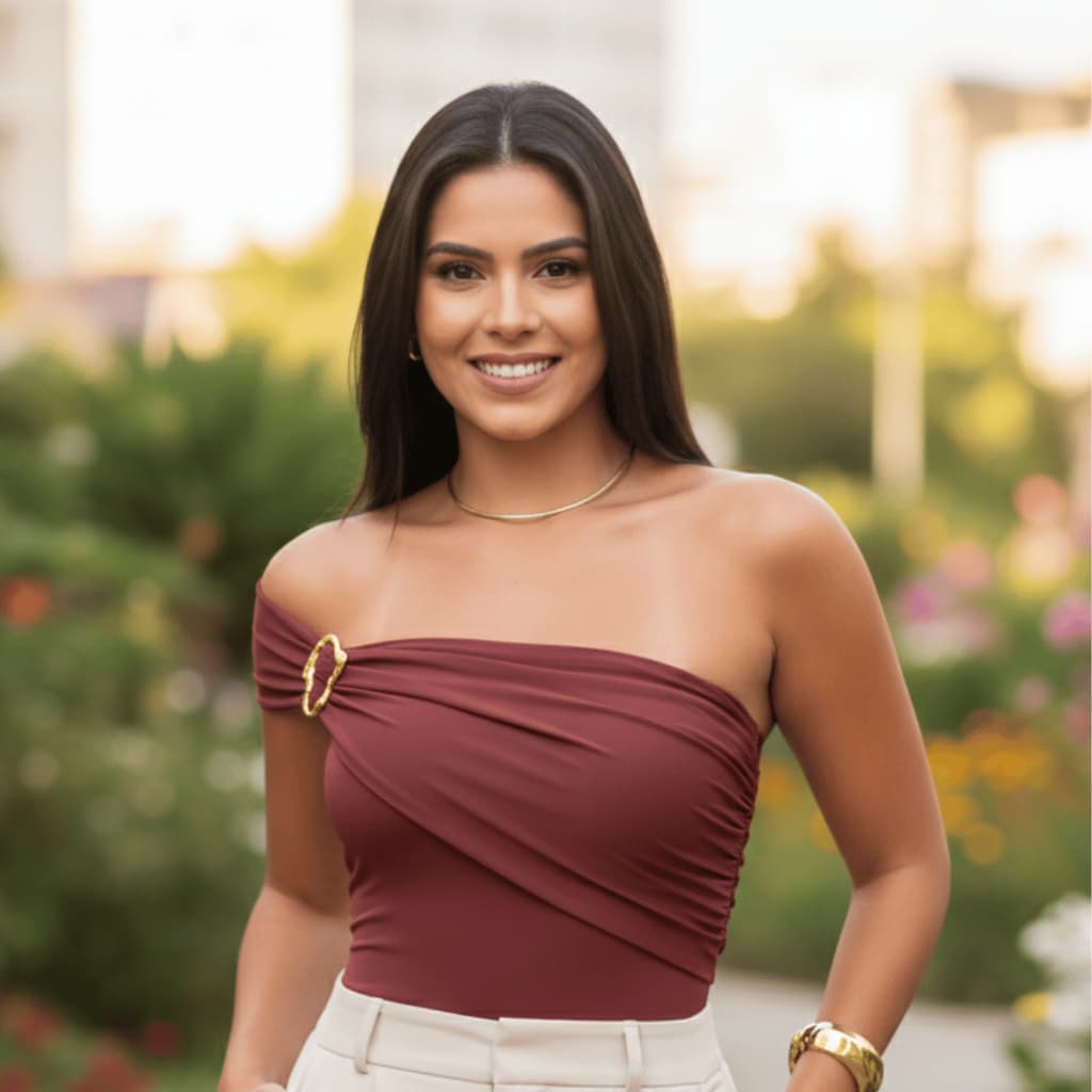 Body Feminino Mula Manca Suplex Elegante Fivela Orgânica Tomara Que Caia Blogueira Versátil