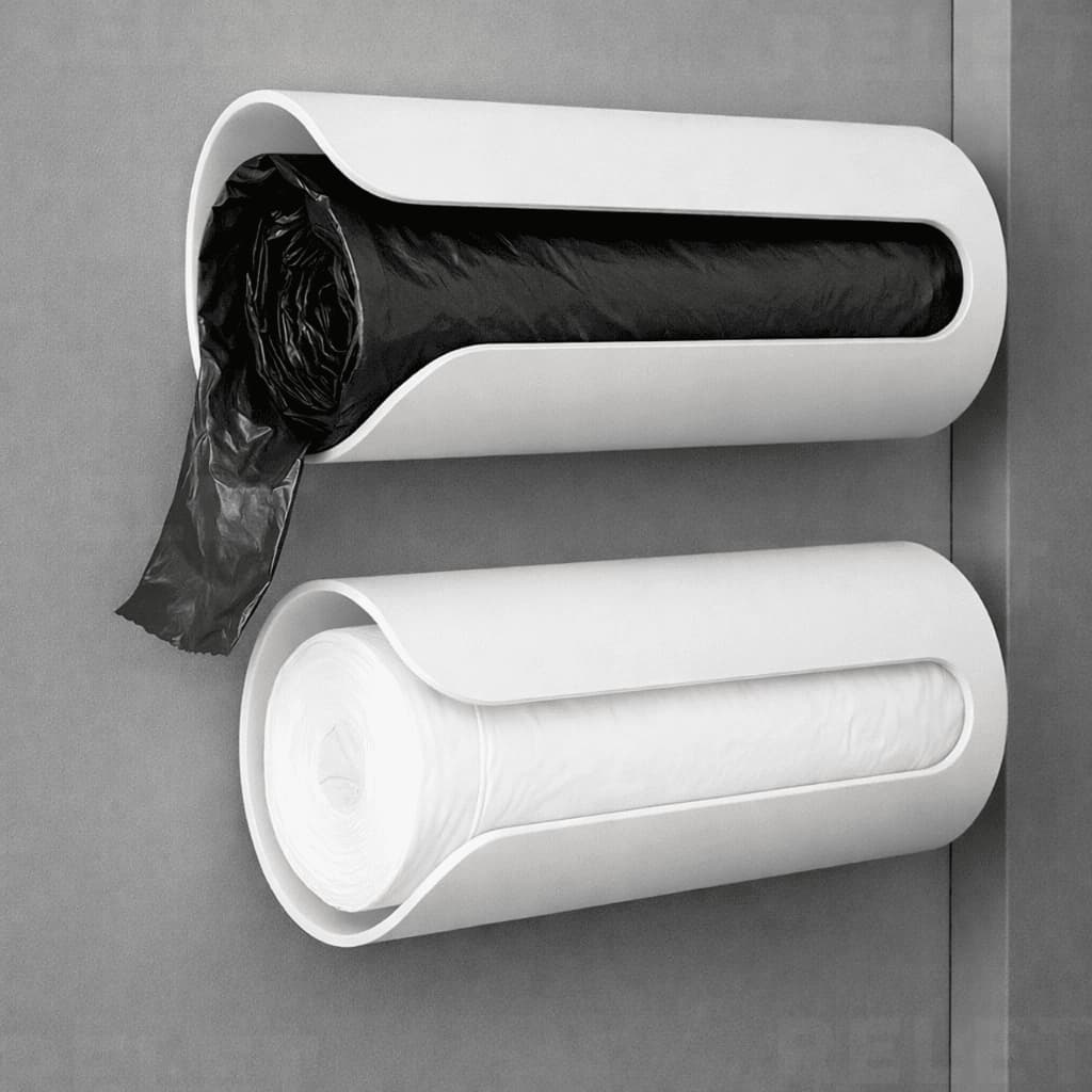Suporte para Rolo de Saco de Lixo Para Casa Em Cozinha Banheiro Dispenser Porta Sacolas de Supermercado Puxa Saco