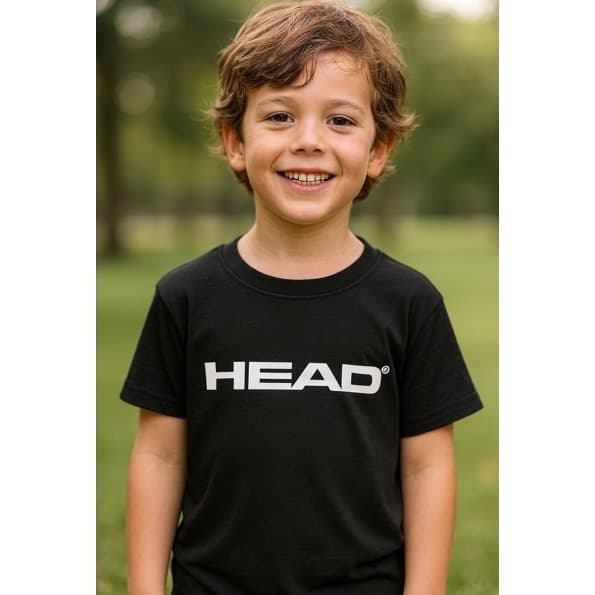 Camisa Infantil HEAD com Proteção UV – Unissex | Ideal para Tênis e Atividades Esportivas DRY FIT