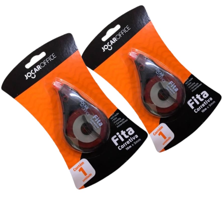 Fita Corretivo Jocar Office 1 Ou 2 Unidades Corretivo Em Fita Grande 10 M 5mm