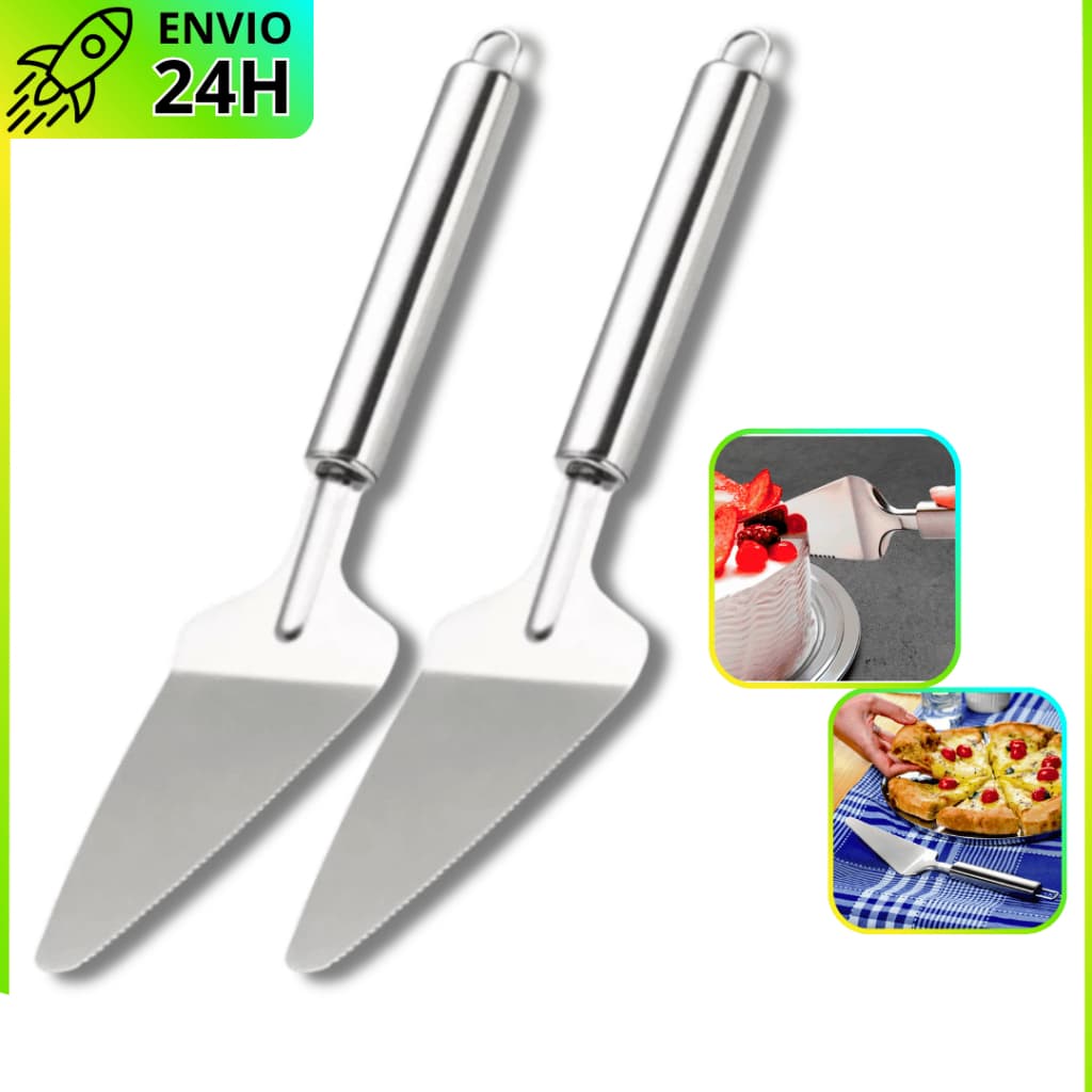 Espátula Aço Inox Premium | Ideal para Cortar e Servir Bolo, Torta e Pães