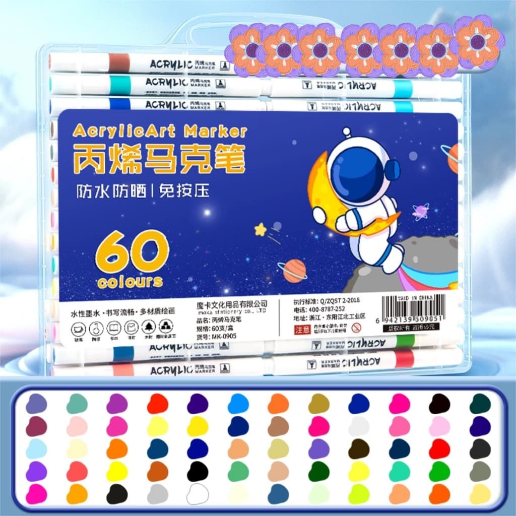 Caneta Marcadora Acrílica De 24 Para Colorir DIY Canetas De Tinta  Marcador(novo)