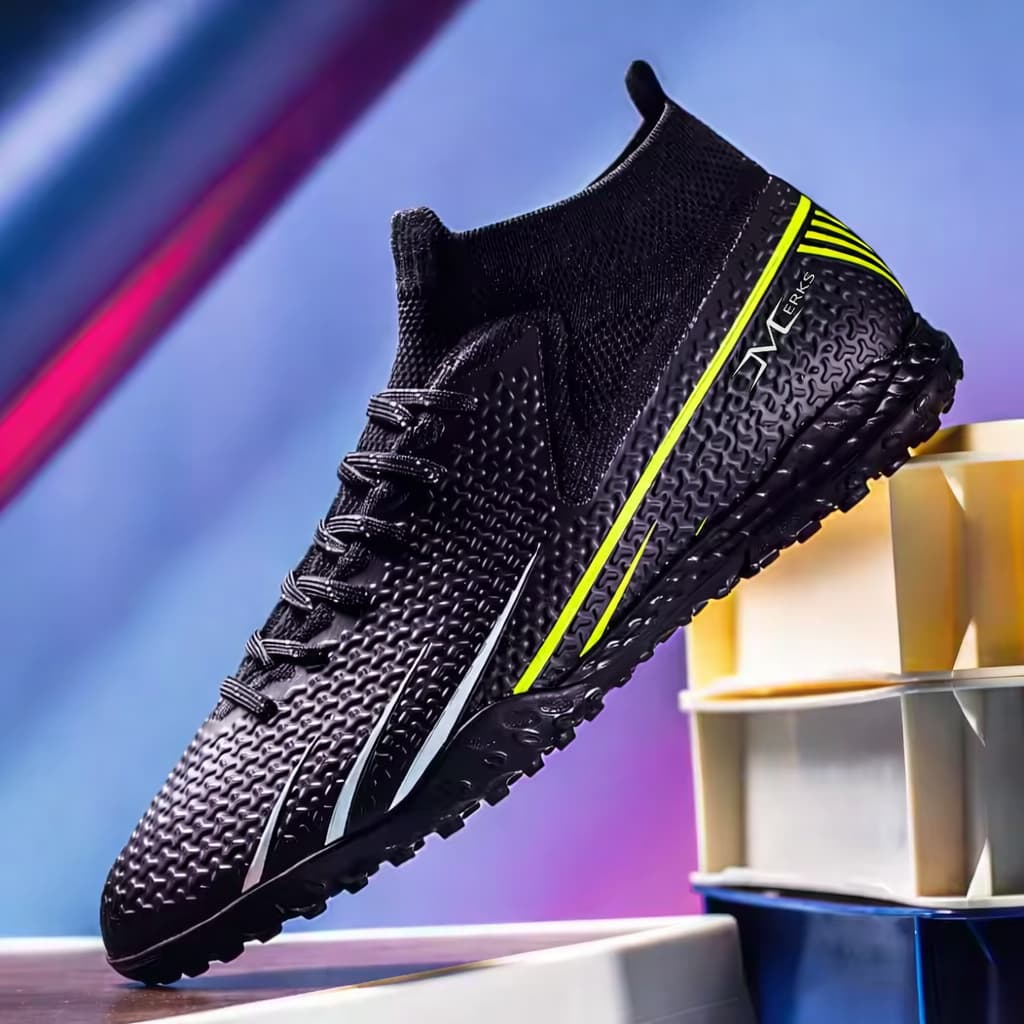 Chuteira Society Botinha Meinha Cano Curto Grama Sintética Meia Tenis Futebol Soçaite