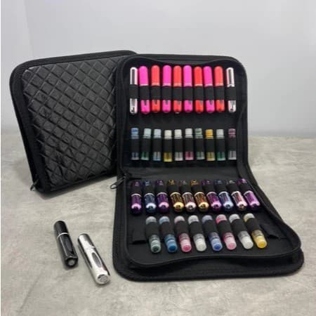 Estojo Demonstrador para 52 40 32 e 20 Frascos de 4 a 30ml - Maleta de Amostras de Perfume Flaconete