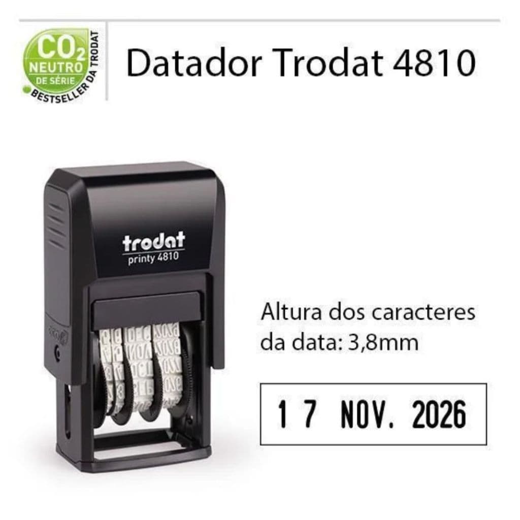 CARIMBO DATA ROTATIVA - CARIMBO DATADOR COM DATA DE RODAR - DATADOR TORDAT COM DIA, MÊS E ANO ROTATIVOS IDEAL PARA  VOCÊ