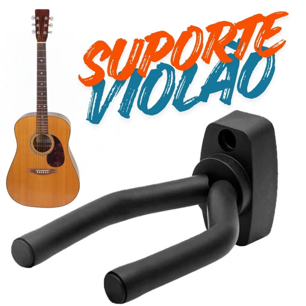 Suporte Ajustável Violão Guitarra Baixo Viola de Parede Reforçado A Pronta Entrega