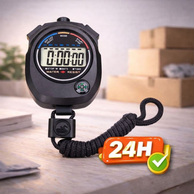 Cronômetro Digital Esportivo Exercícios Jogos Corridas Tempo Alarme Hora Crossfit Timer Bussola