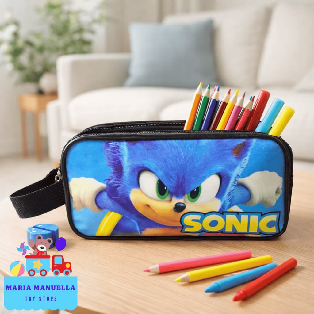 Estojo Escolar Infantil Personagens | Estojo Menino e Menina | Grande Capacidade | Resistente