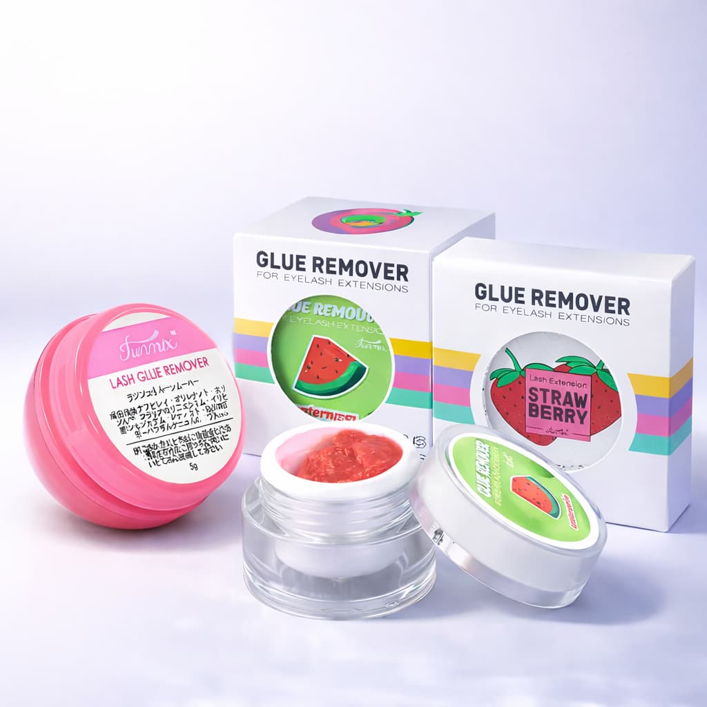 Removedor de Cola para Extensão de Cílios Funmix 5g Creme Suave para Profissionais