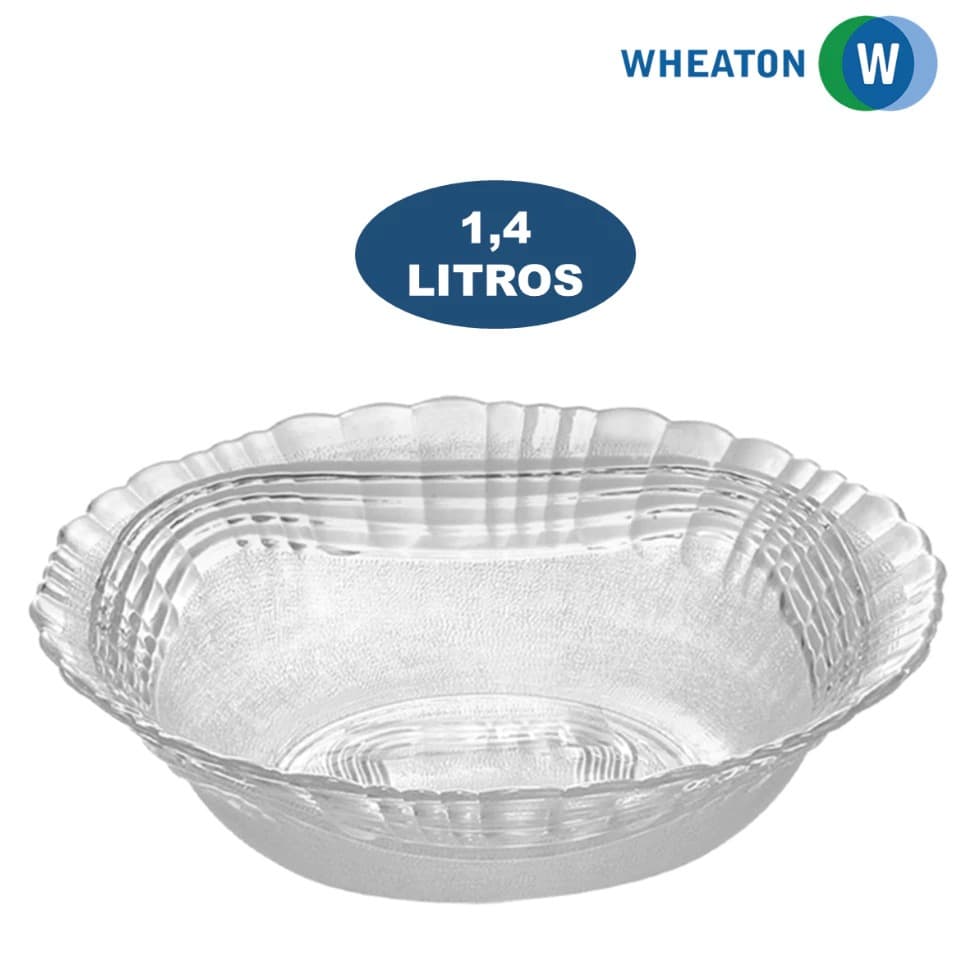 Tigela de Vidro Crystal 1.4L Wheaton