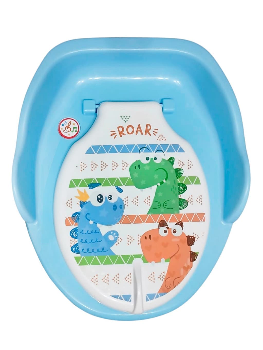 Troninho Infantil Musical 3x1 Penico Assento Redutor Criança Menino Menina Azul