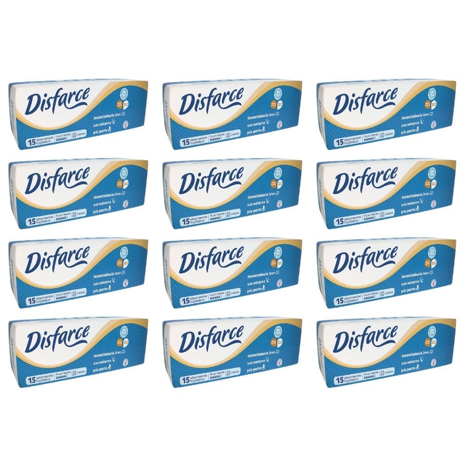 Disfarce Absorvente Incontinência Leve - 12 Pacotes - 180 Unidades - Cod. 596