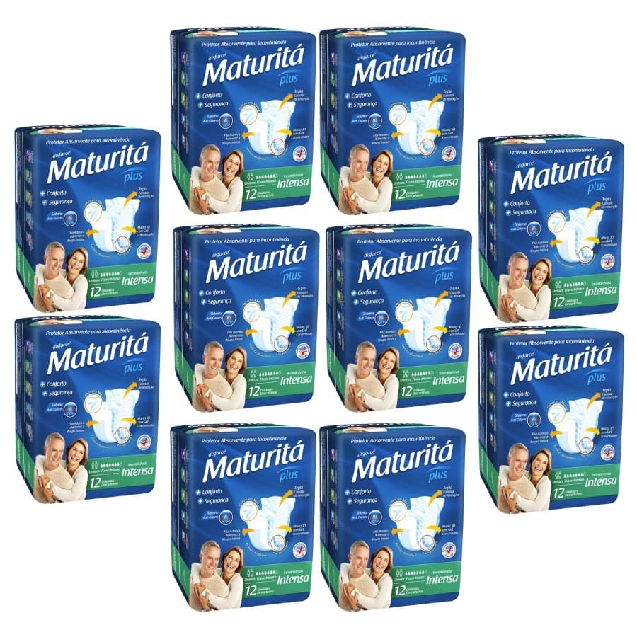 Maturitá Disfarce Absorvente Geriátrico Incontinência Intensa 120 Unid