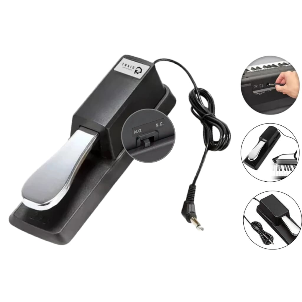 Pedal Sustain Giant Innovation Teclado Universal Piano Eletrônico Roland Yamaha P10