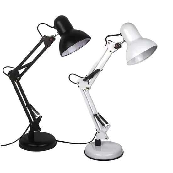 Luminária Pixar Mesa Abajur de Metal para Estudo Articulável Dobrável com Base Articulada e Garra