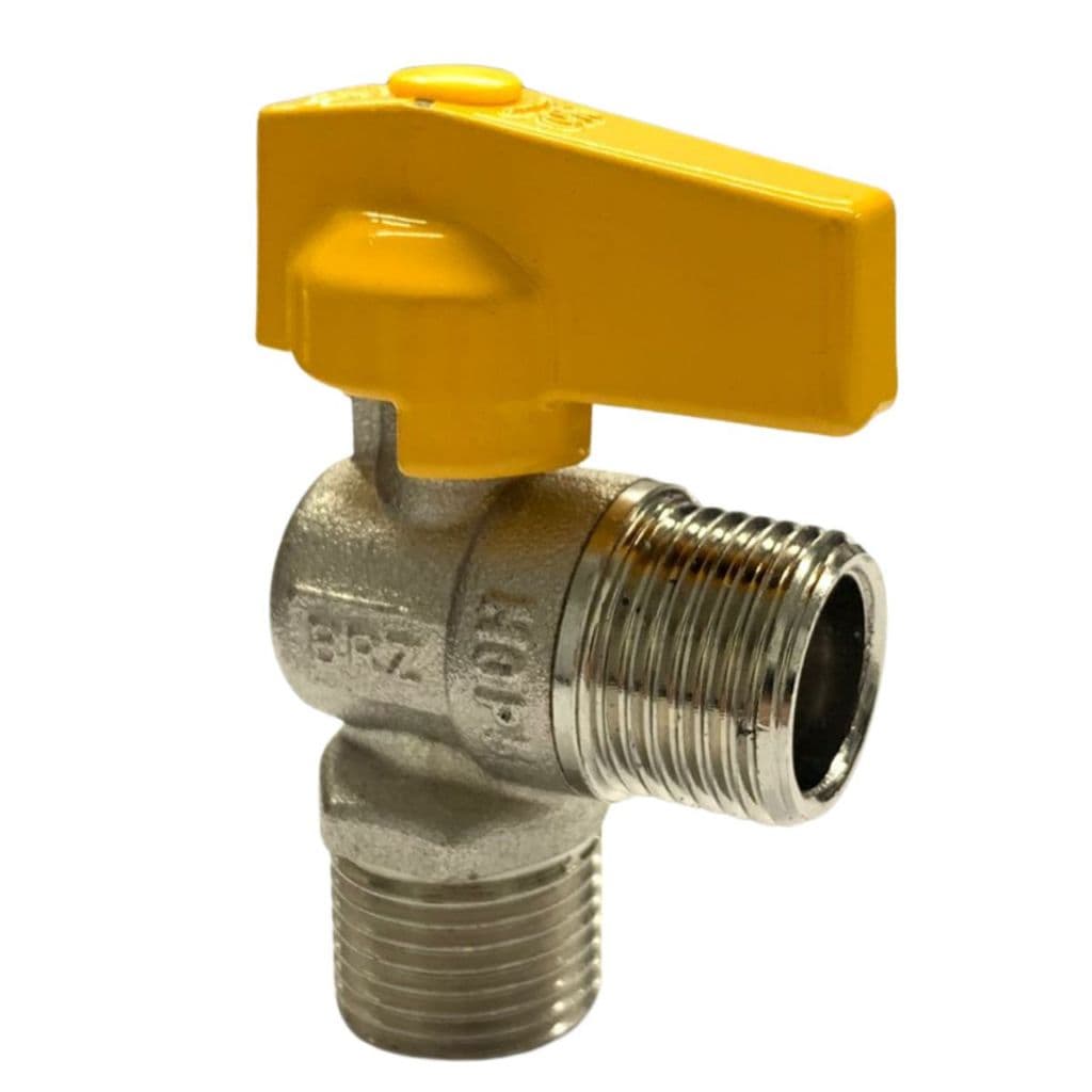 Registro Esférico 1/2” Macho Saída Lateral Para Gás e Água