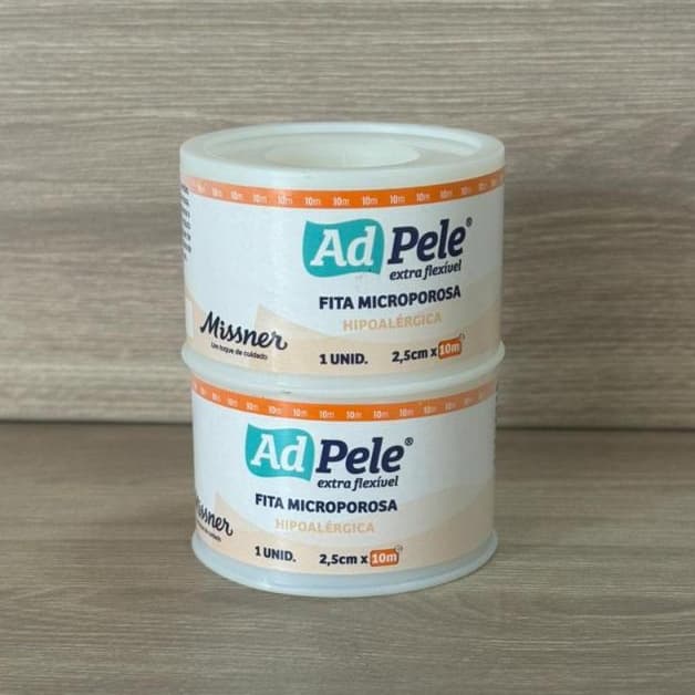 Kit c/ 2 Unidades Fita Cirúrgica Micropore Hipoalérgica BRANCA 2,5cmx10m - Missner