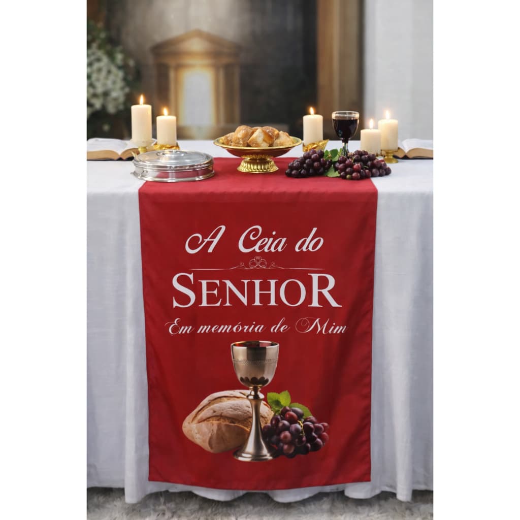 CAMINHO PARA MESA DE SANTA CEIA OU PULPITO  0.60 MCX1.60CM