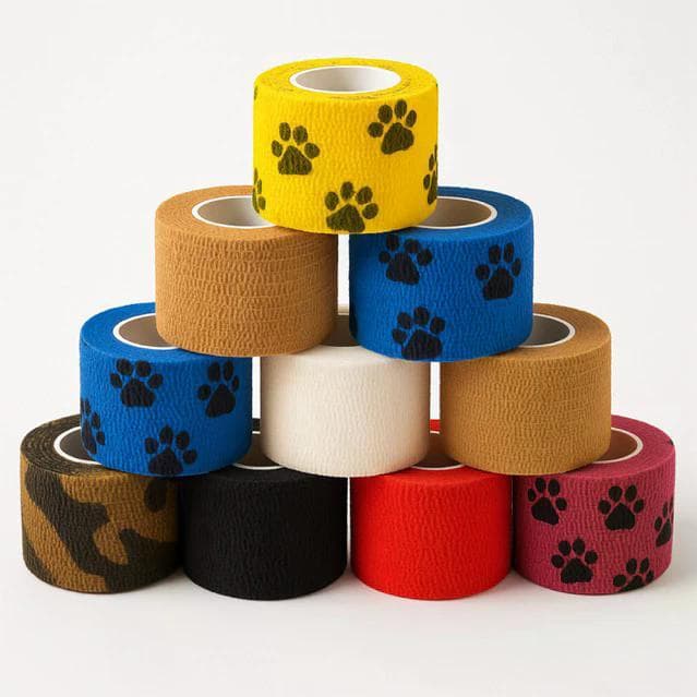 Bandagem Elástica Autoadesiva 5cm x 4,5m Tattoo Pets Podologia